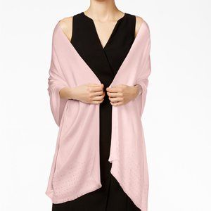 INC Gemstone Pashmina Scarf Wrap Rose Gold Pink